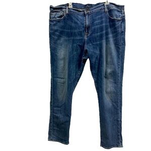 Lucky Brand 410 Athletic Denim Slim Fit Medium Wash Blue Jeans Mens 42 x 32